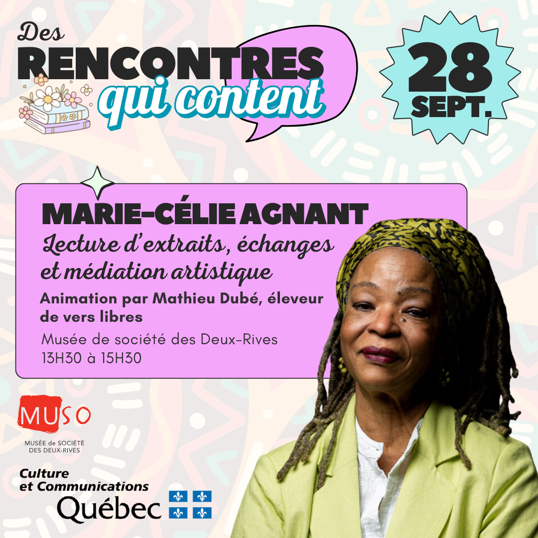Lecture d'extraits, conversations et médiation artistique avec Marie-Célie Agnant