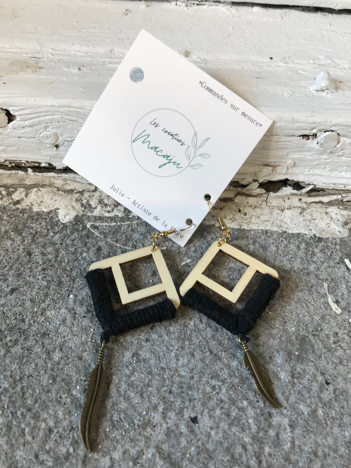 LCM Boucles d'Oreilles Tissage