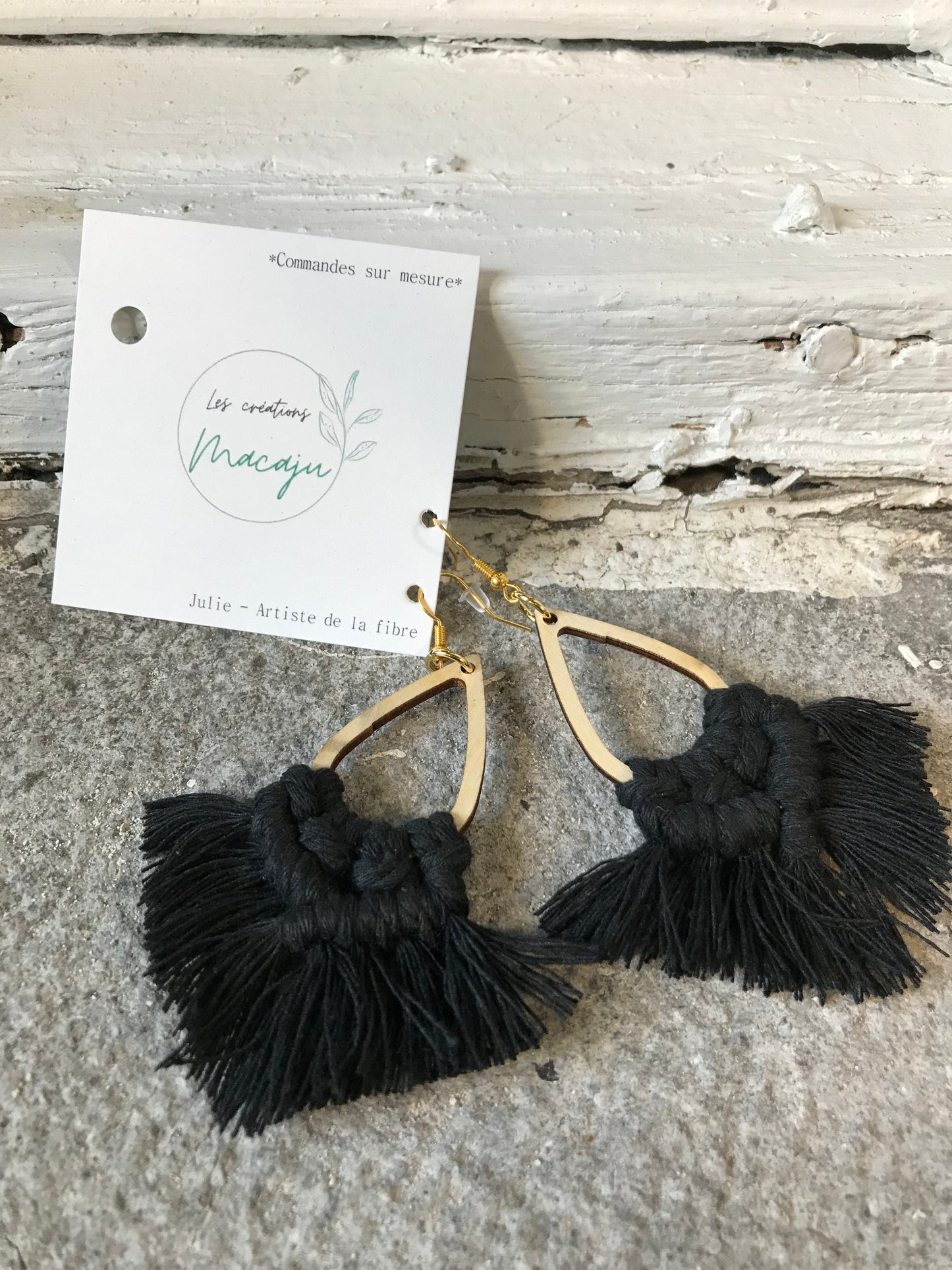 LCM Boucles d'Oreilles Tissage