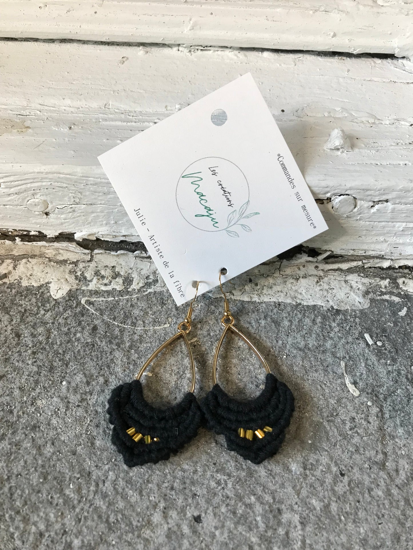 LCM Boucles d'Oreilles Tissage