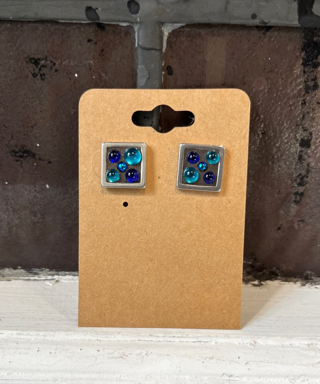 CB Boucles d'Oreilles Mosaïque