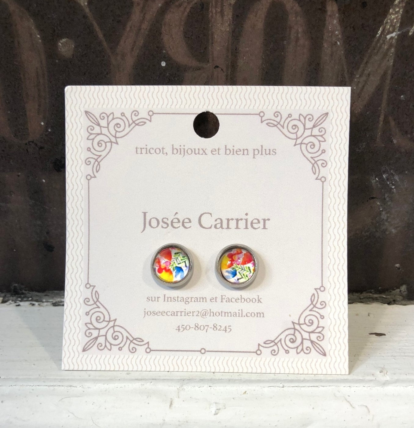JC Boucles d'Oreilles - Tiges 8 mm