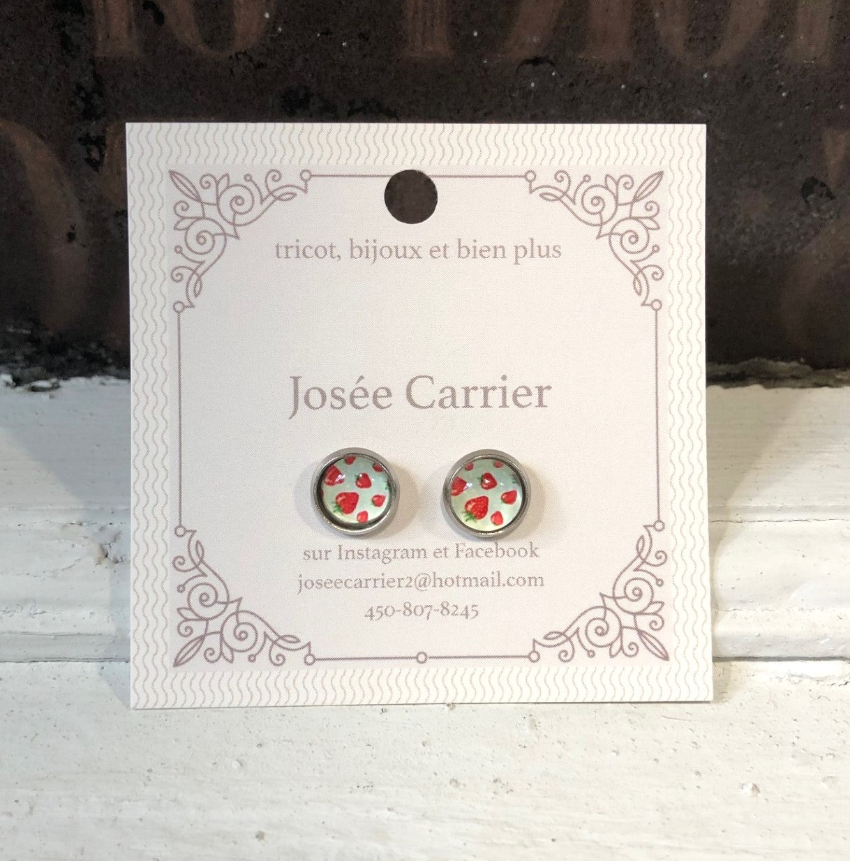 JC Boucles d'Oreilles - Tiges 8 mm