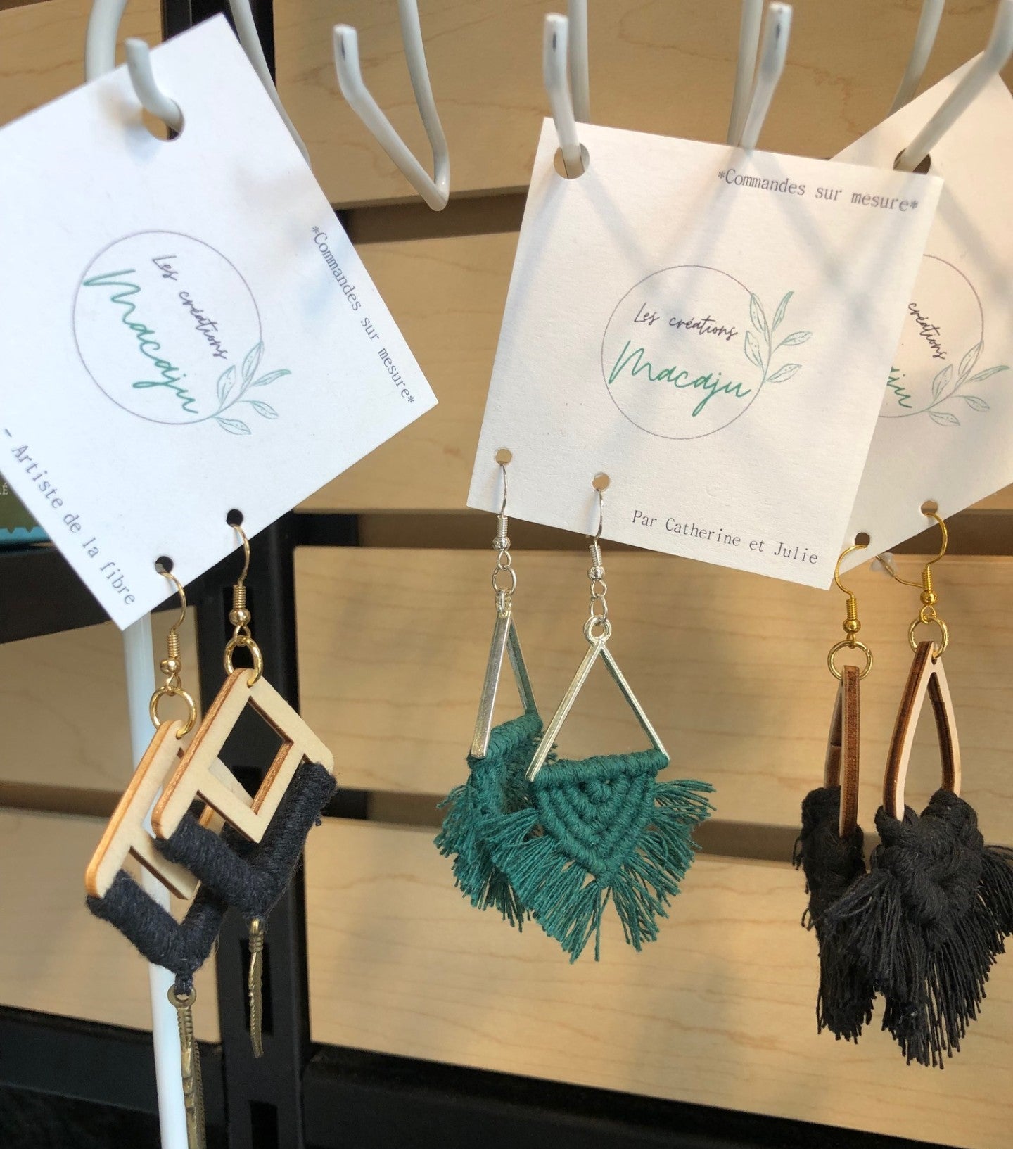 LCM Boucles d'Oreilles Tissage