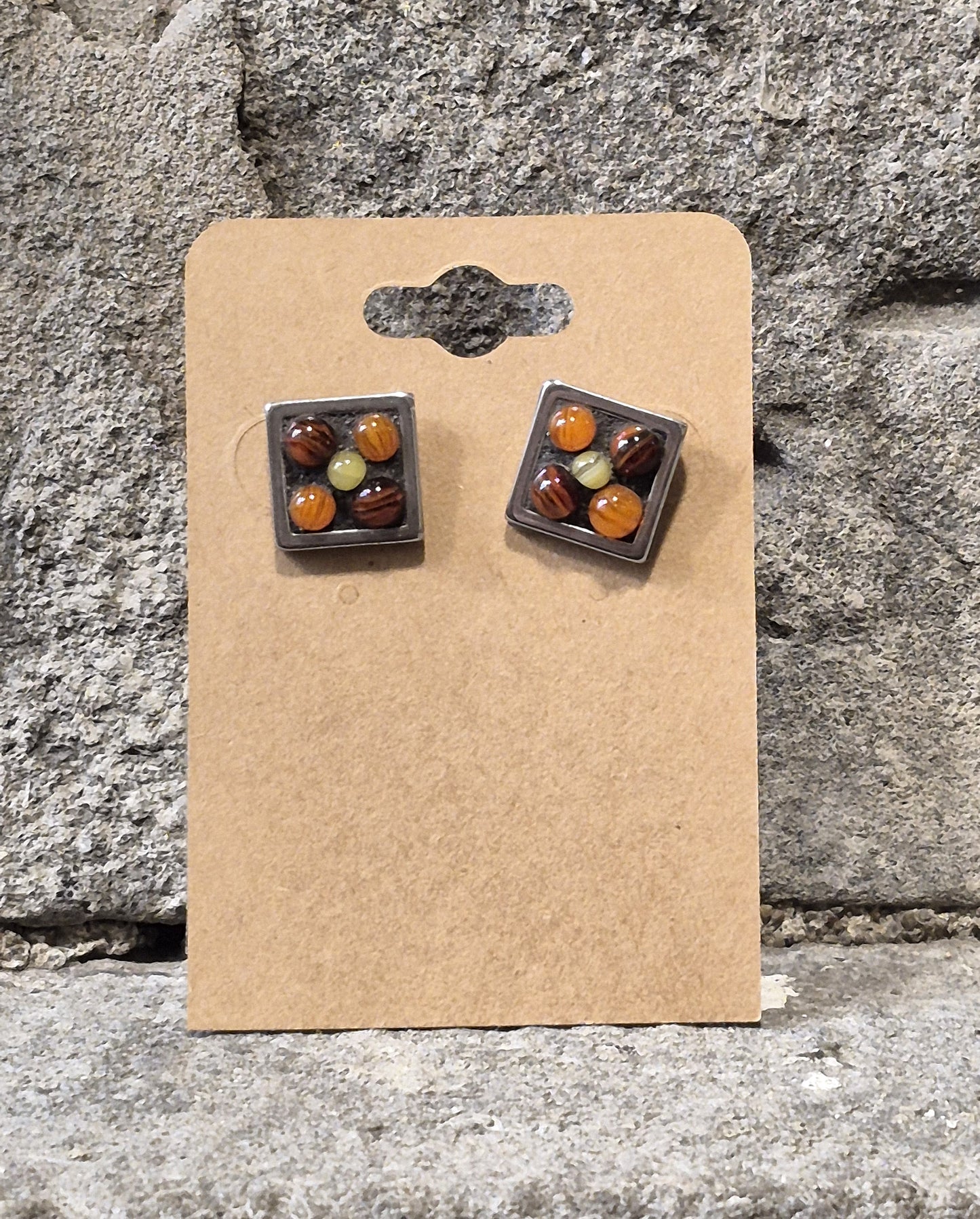 CB Boucles d'Oreilles Mosaïque