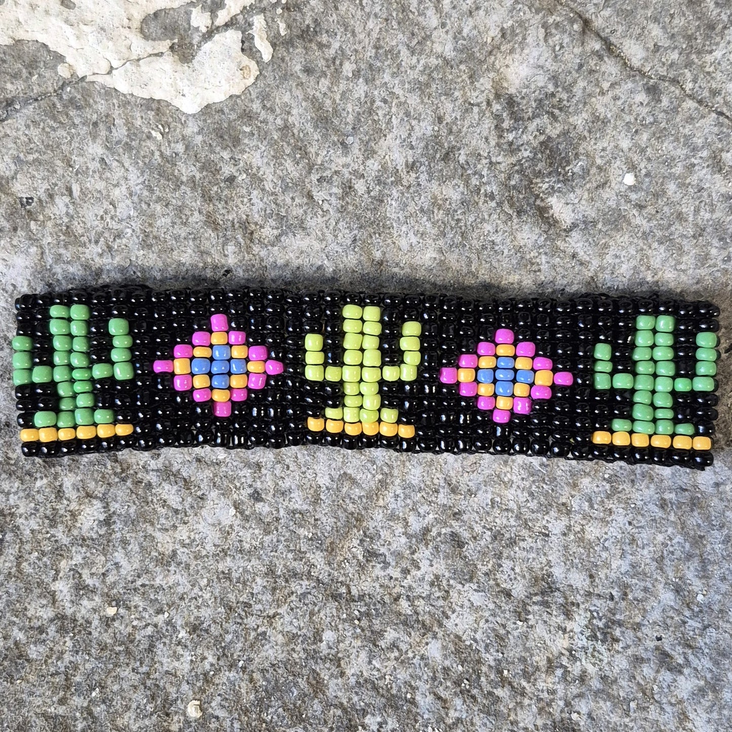 LCM Bracelet Large Tissage & Billes