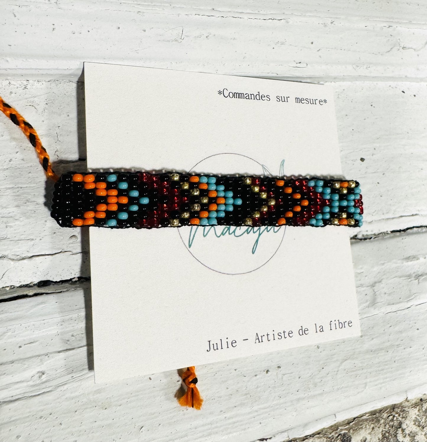 LCM Bracelet Petit Tissage & Billes