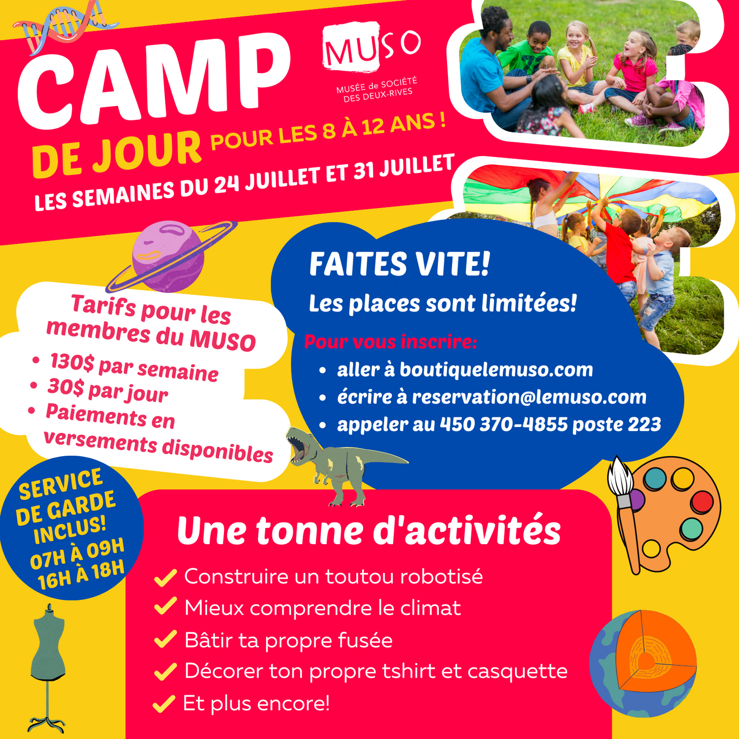 CAMP DE JOUR: Semaine du 24 juillet