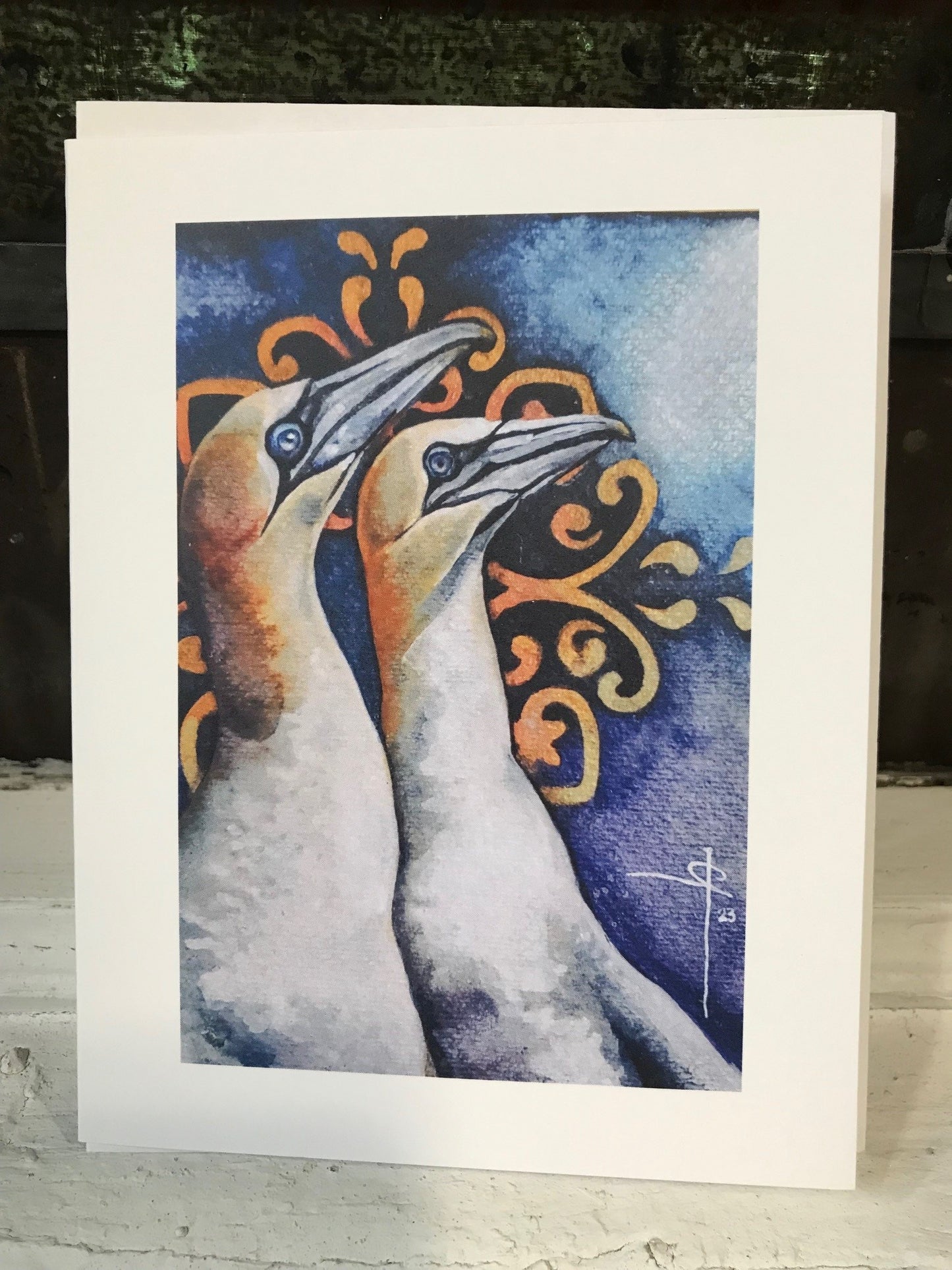 Carte de Souhaits Oiseau - Crystel André Artiste