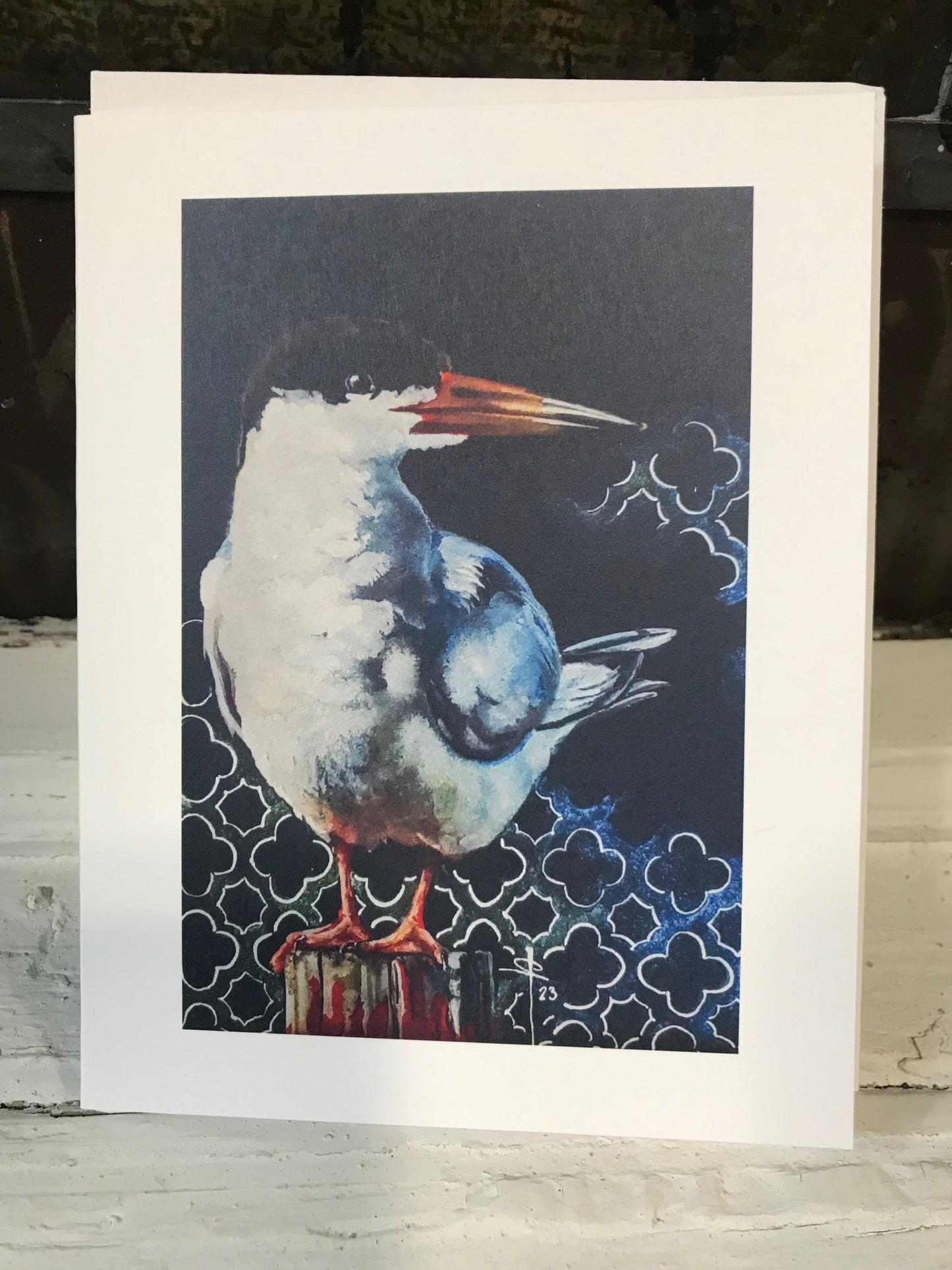 Carte de Souhaits Oiseau - Crystel André Artiste