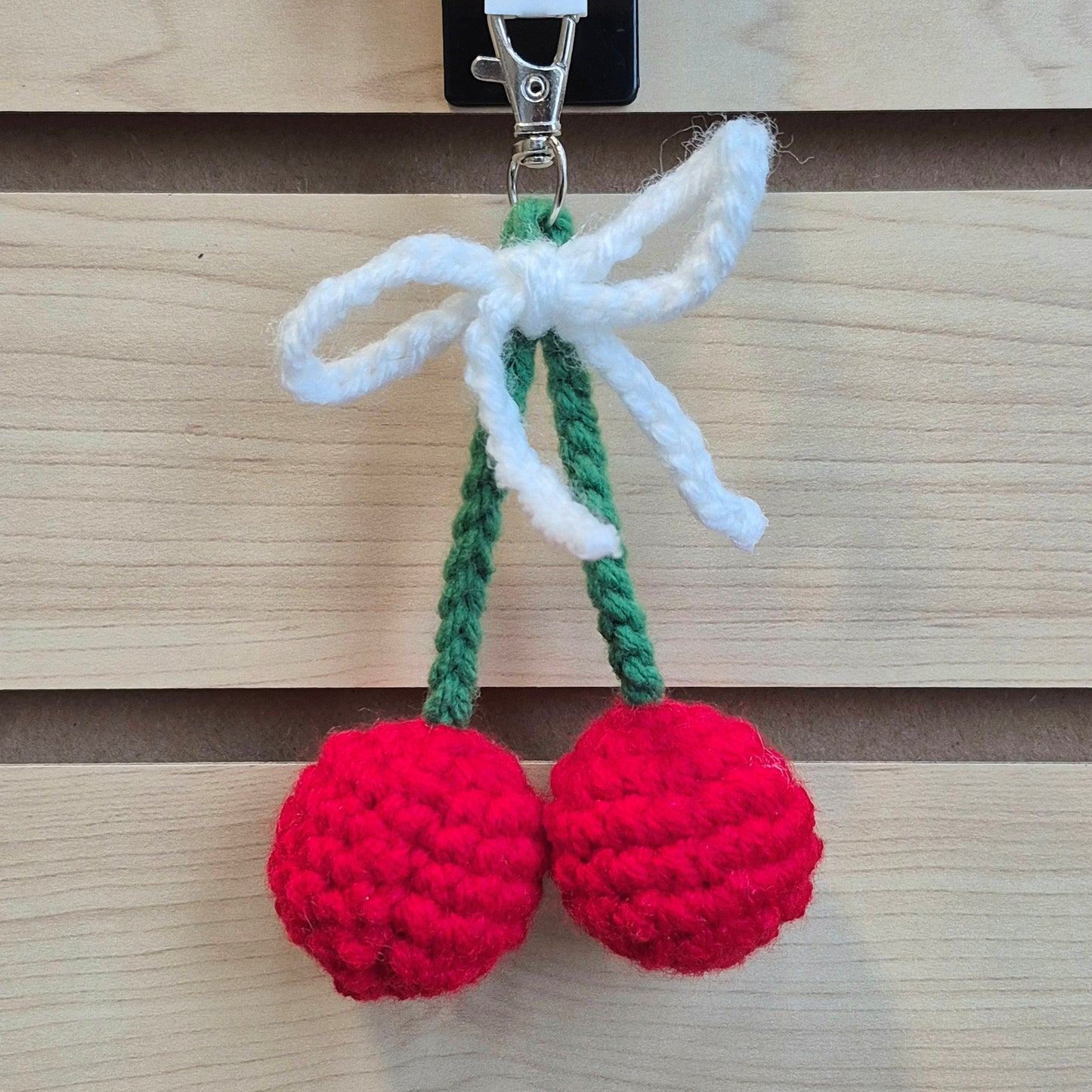 Porte-Clé Cerise en Crochet