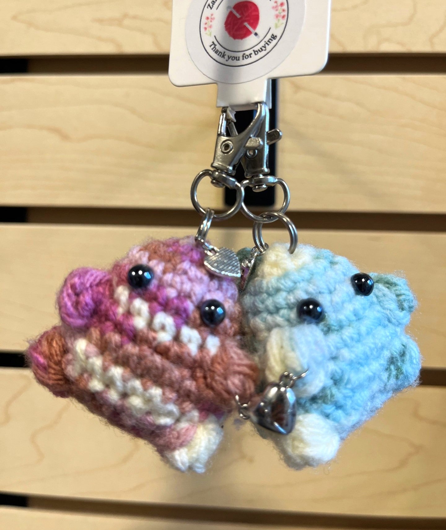Duo de Porte-Clé Dinosaure en Crochet