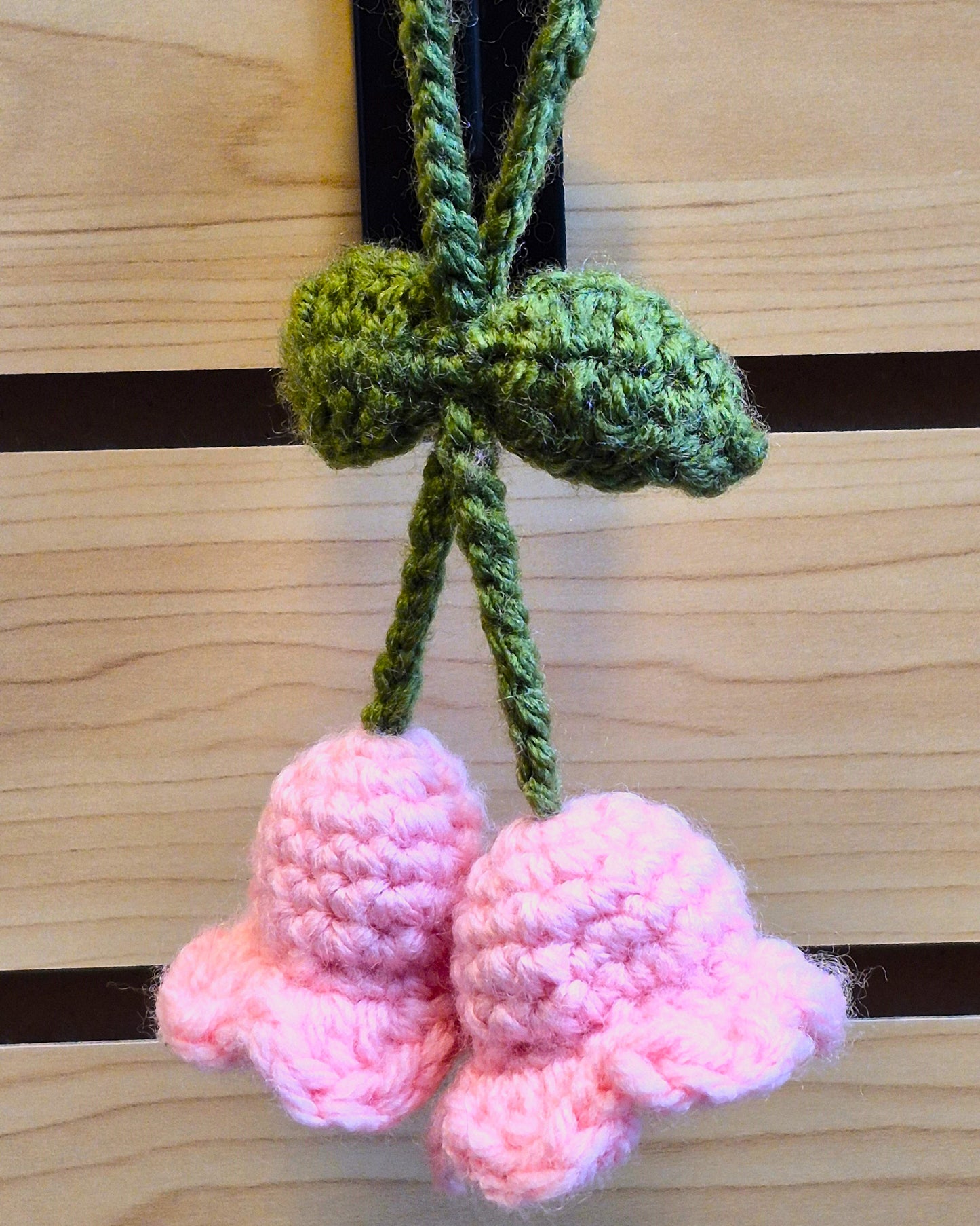 Attache Décorative Duo de Fleurs en Crochet