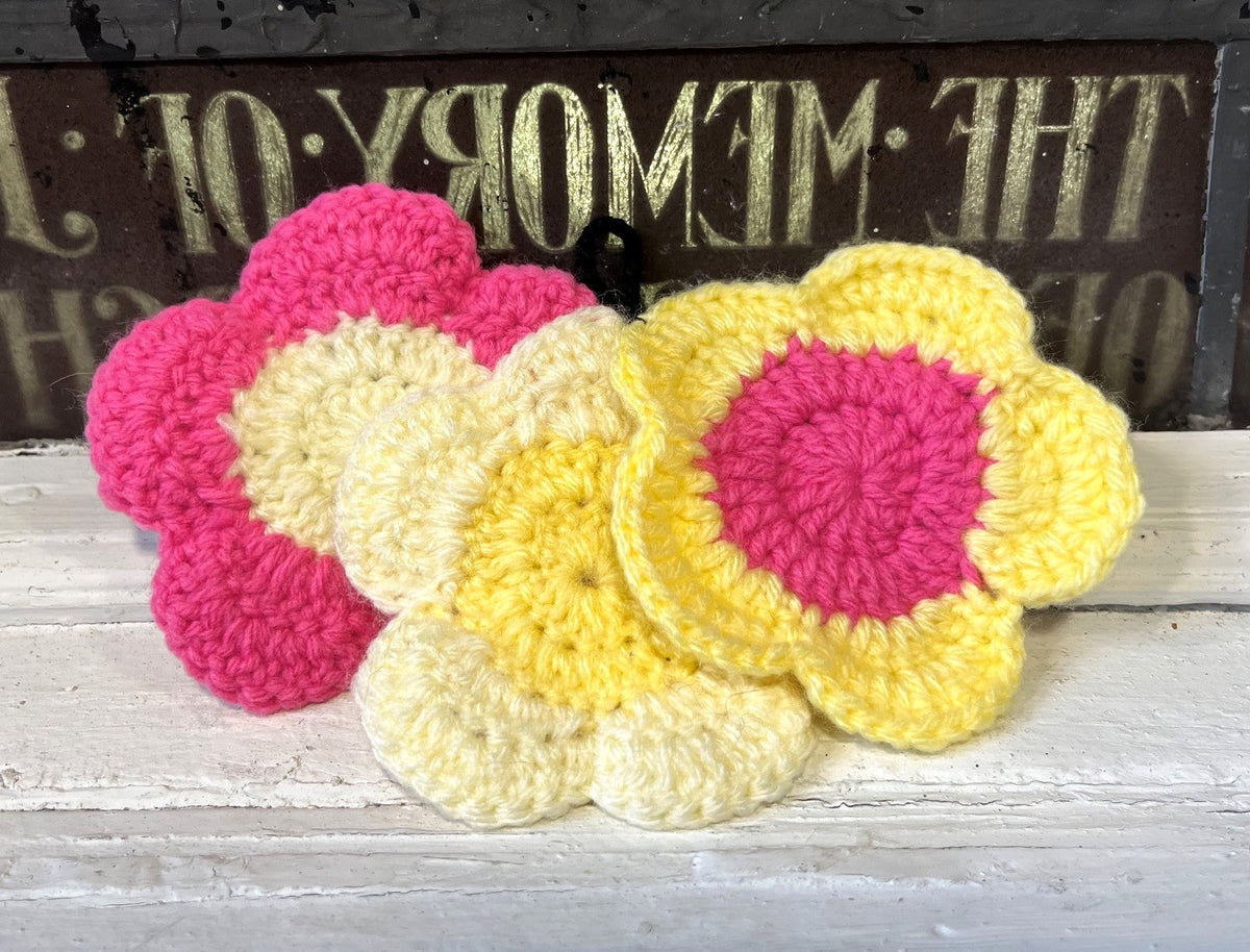 Ensemble 3 Sous-Verres en Crochet