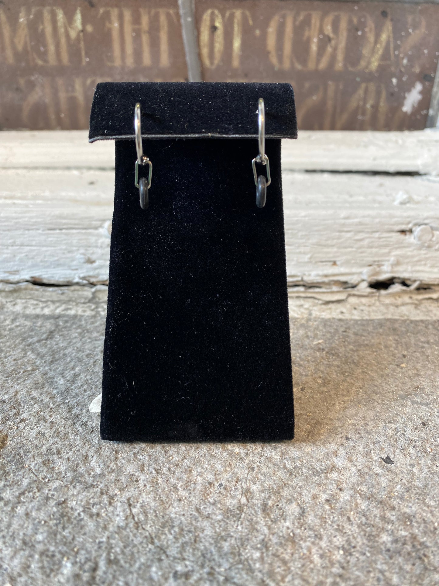Boucles d'Oreilles MC Anneaux Métal & Caoutchouc