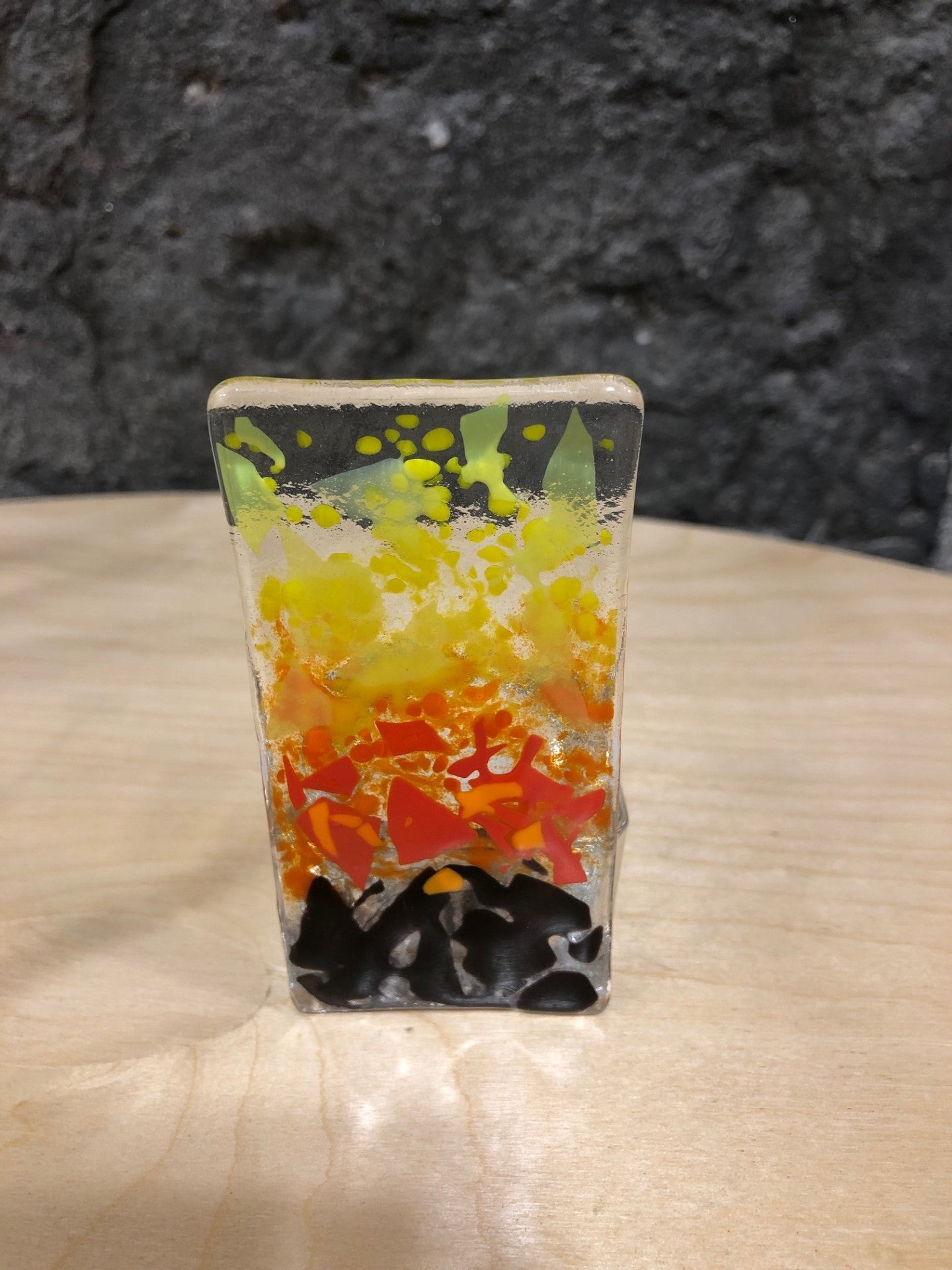 Lampion Verre Fusion Rectangulaire