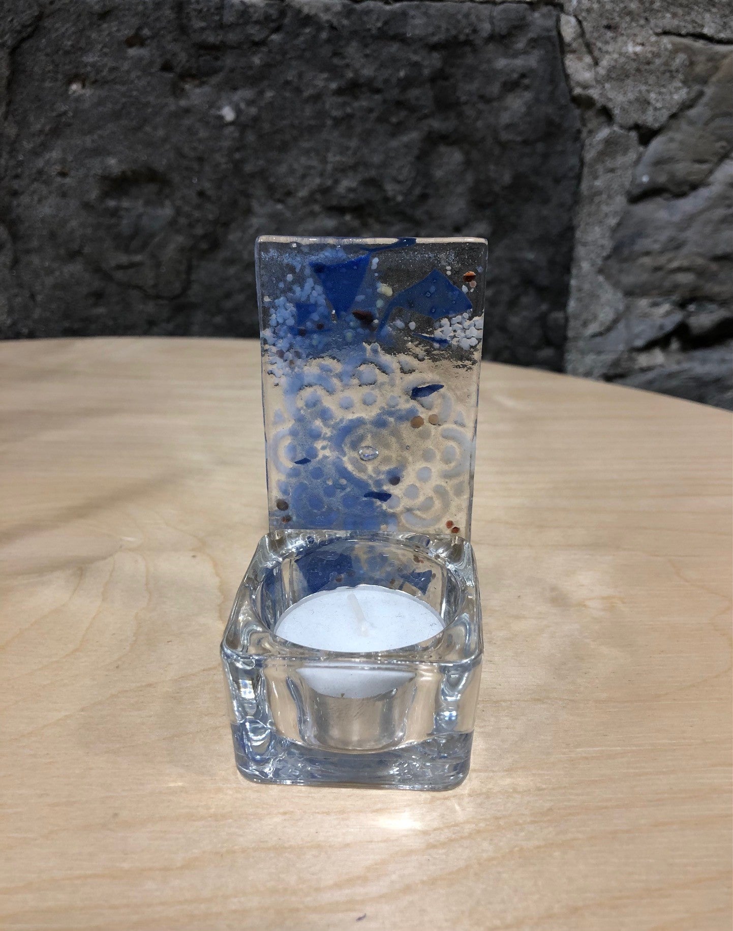 Lampion Verre Fusion Rectangulaire