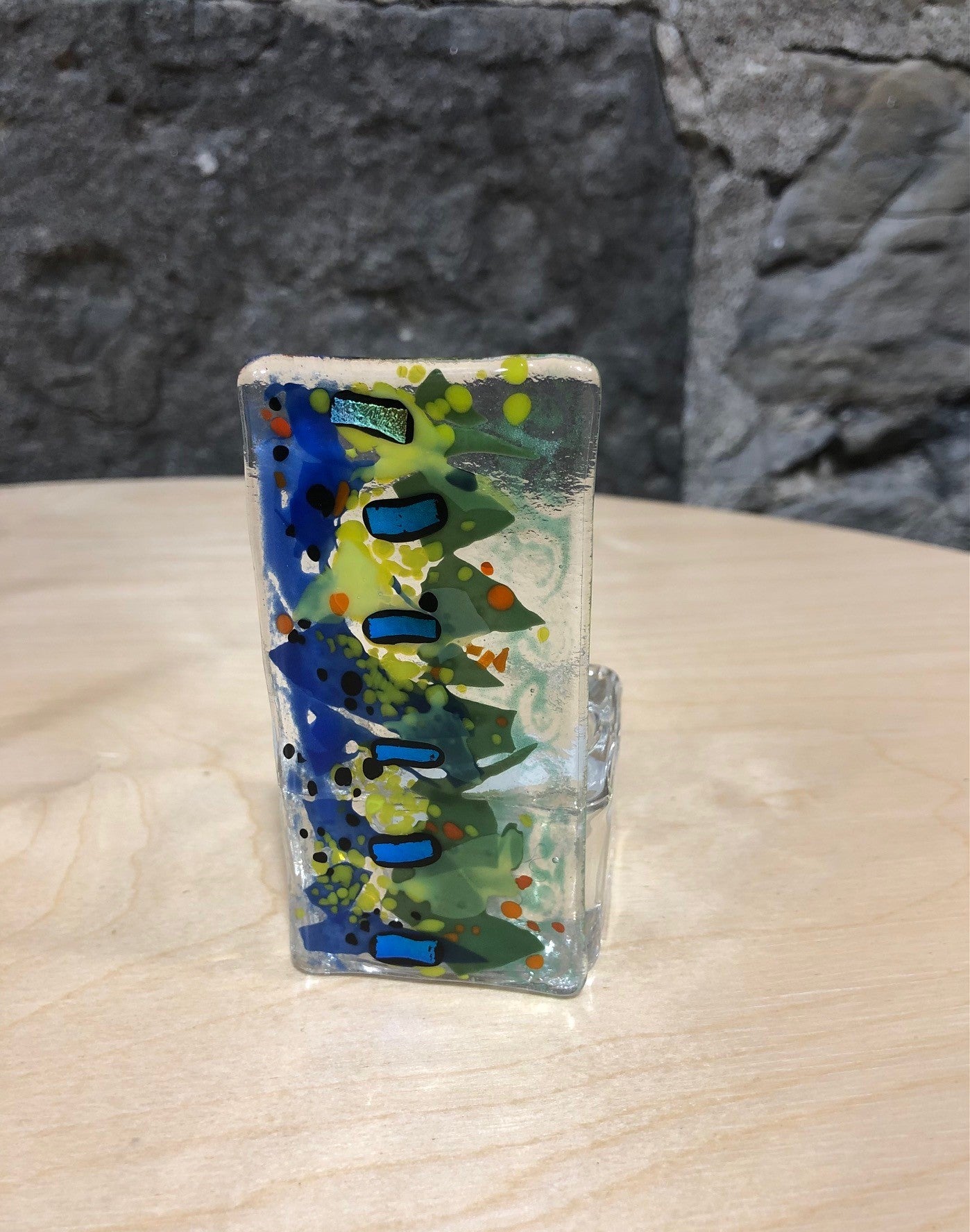 Lampion Verre Fusion Rectangulaire