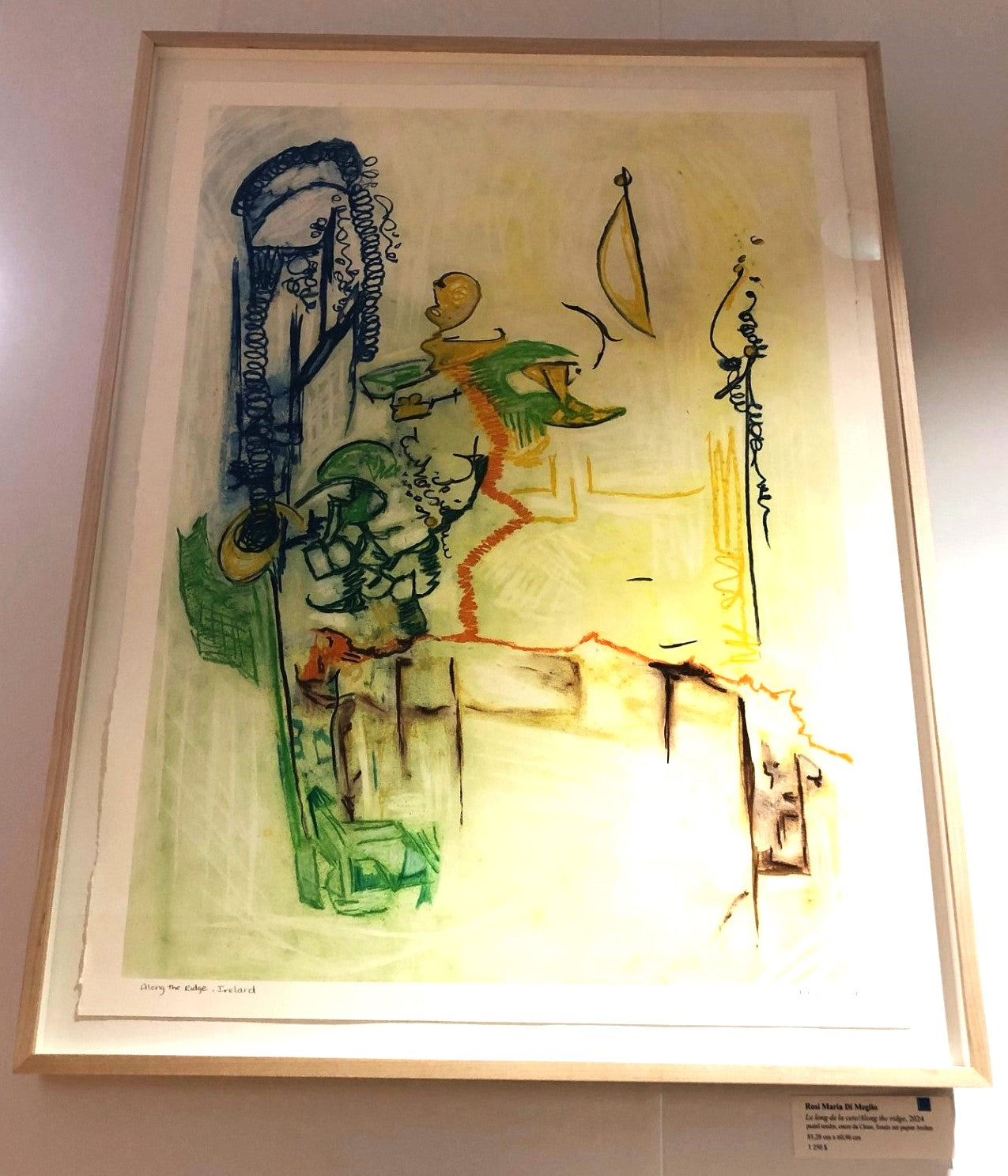 Le Long de la Cete/Along the Ridge - Œuvre Originale de Rosi Maria Di Meglia