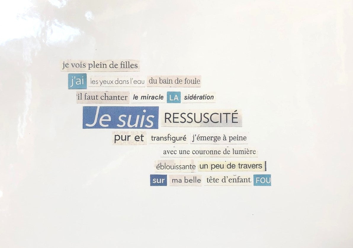 Reproduction Poème-Collage - Mathieu Dubé