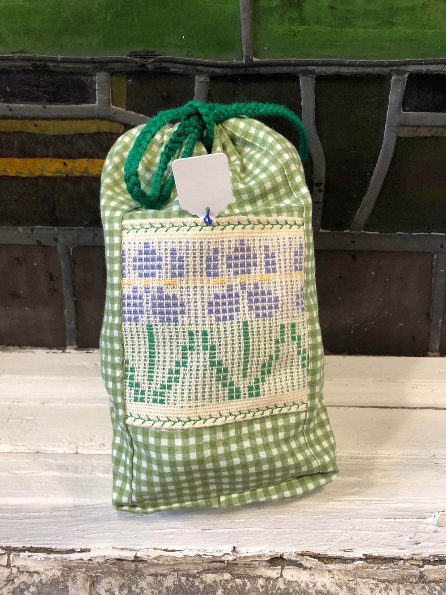 Sac à Cordon Avec Bande Décorative Tissée - Trois Formats