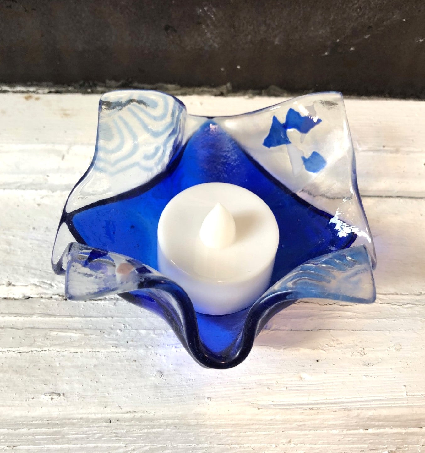 Lampion Verre Fusion Tulipe
