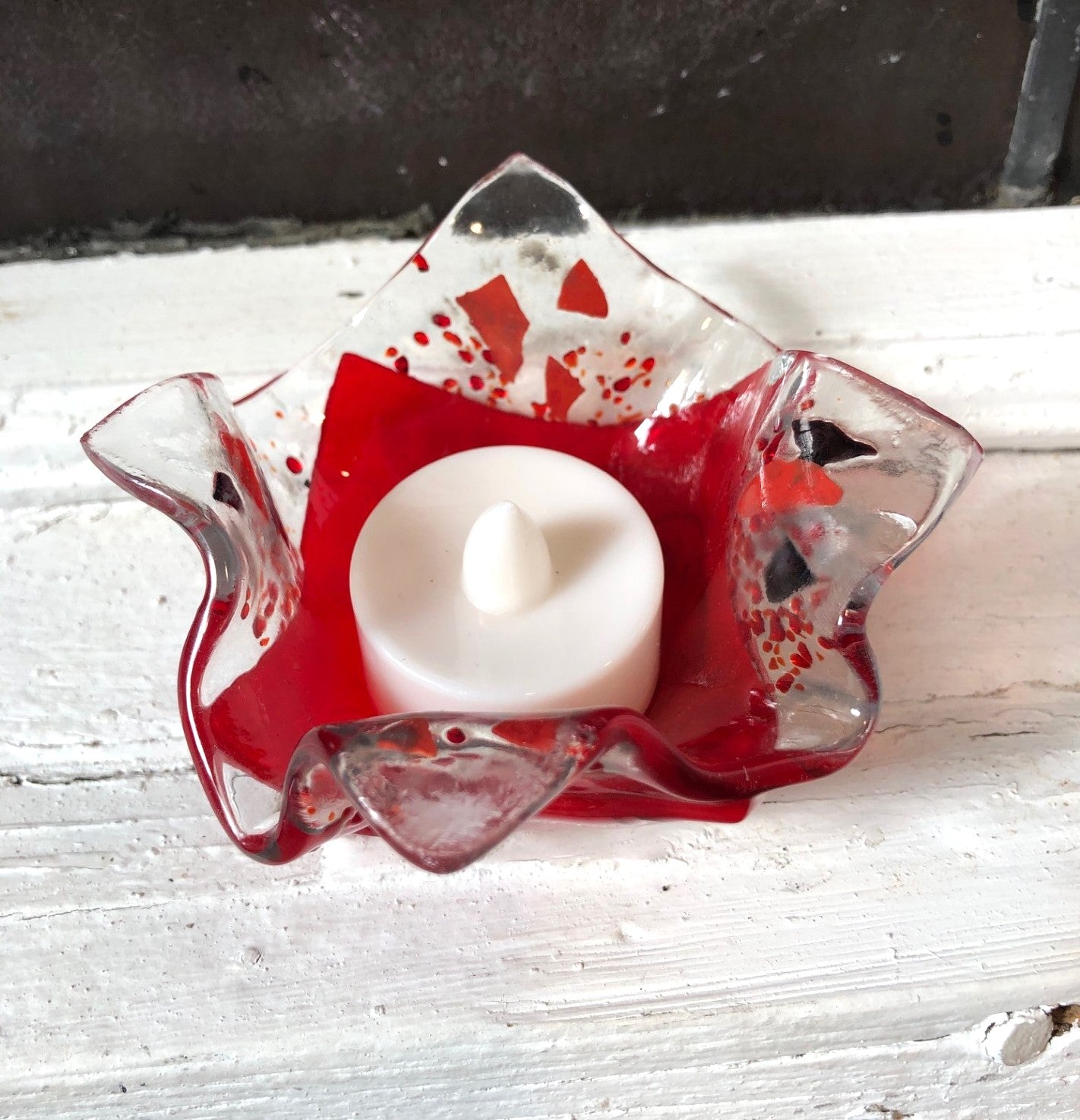 Lampion Verre Fusion Tulipe