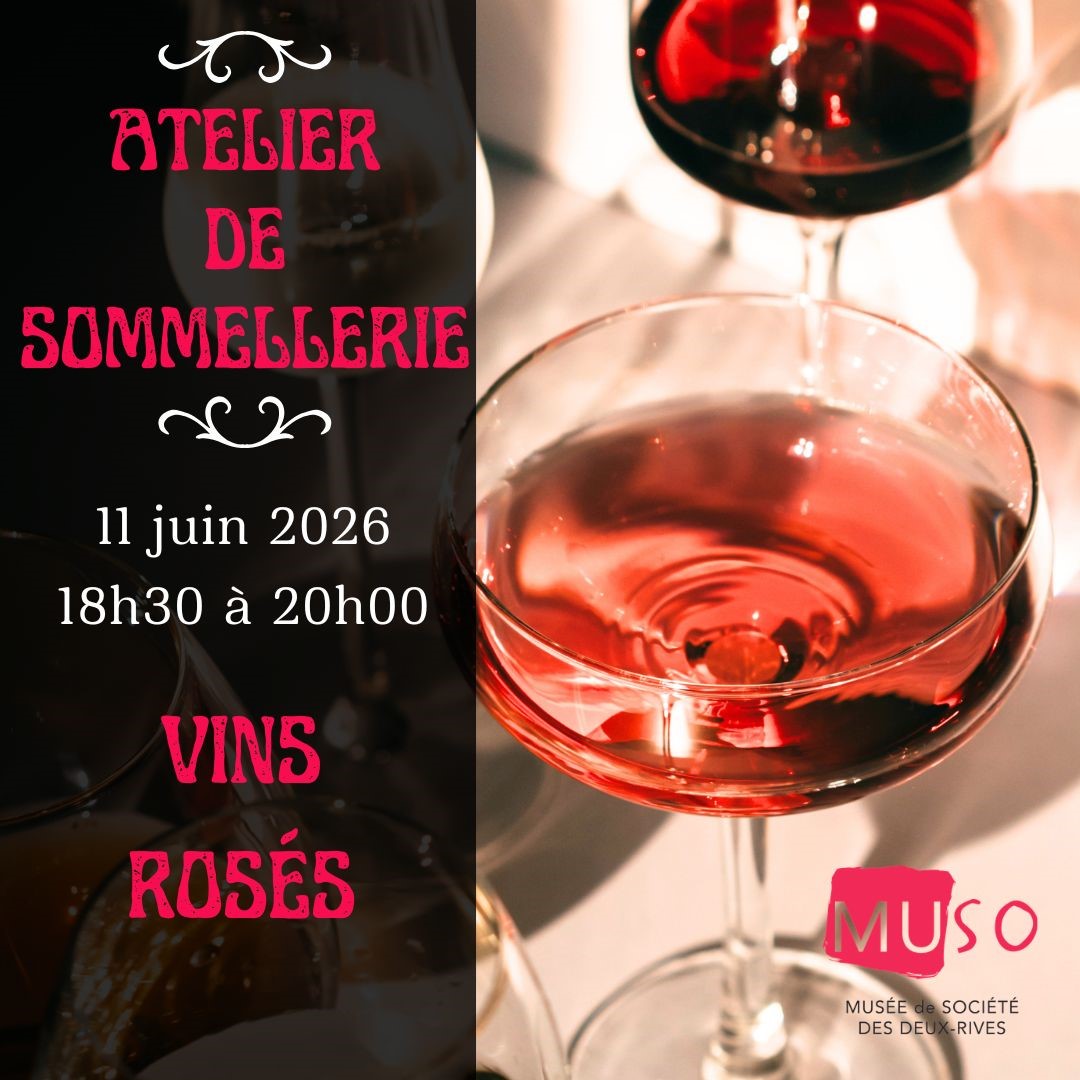 Atelier "Initiation à la sommellerie"- Vins Rosés - 11 juin 2026 de 18h30 à 20h