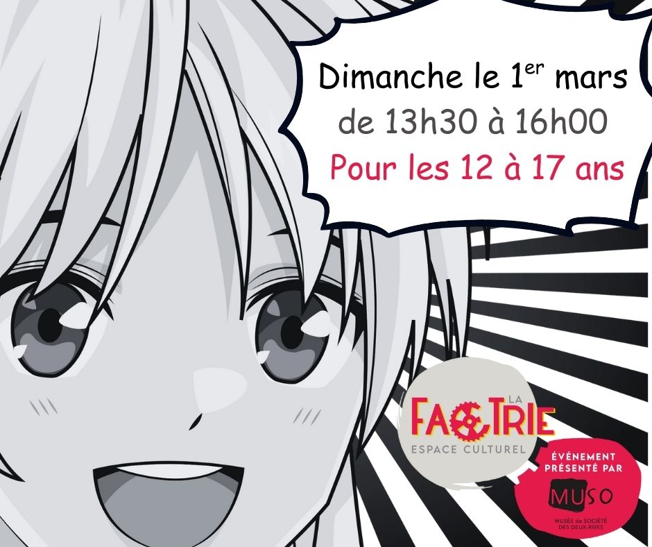 Atelier de bande dessinée de type manga à La Factrie - 1er mars 2026