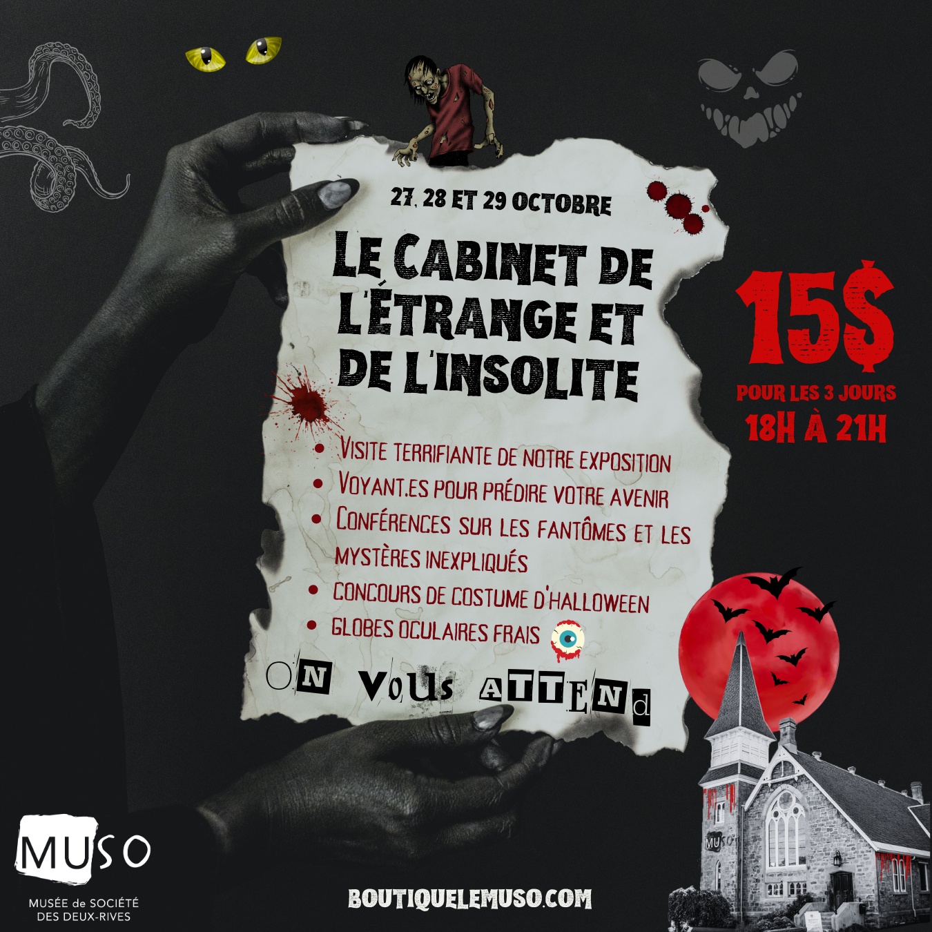 Le Cabinet de l'insolite et de l'étrange - 27 au 29 octobre