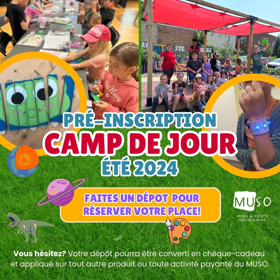 Pré-Inscription: Camp de jour estival 2024