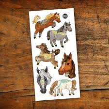 Tatouages Temporaires Les Chevaux Sauvages