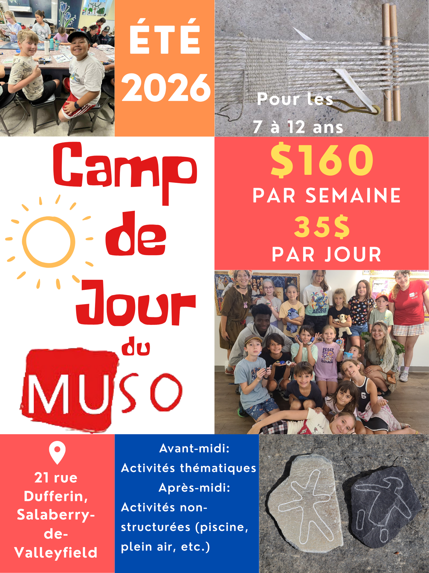 Tarif à la journée-Camp de jour-2026