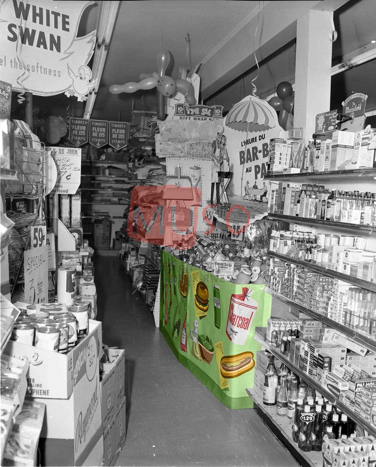 Photo colorisée - Épicerie