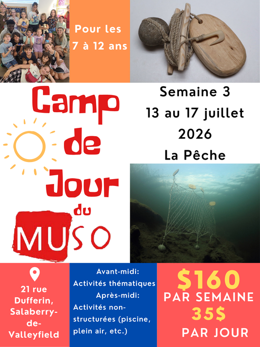 Camp de jour - Semaine 3 - du 13 au 17 juillet 2026 : La Pêche