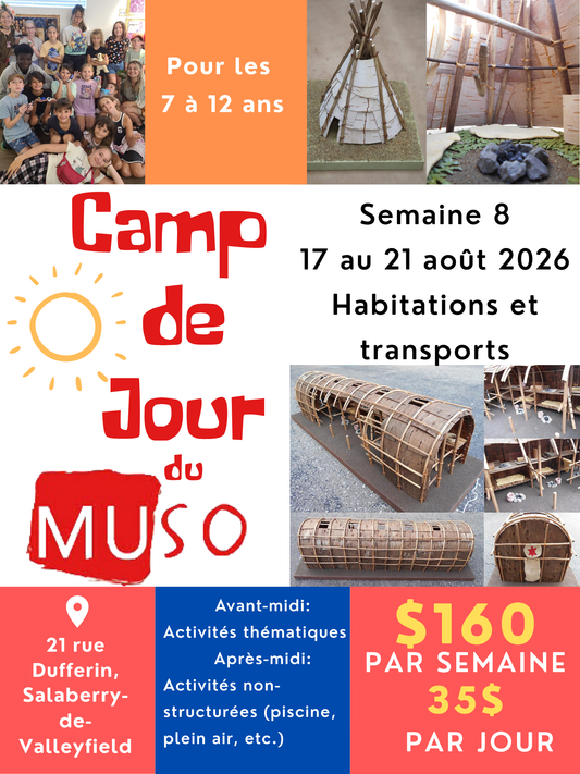 Camp de jour - Semaine 8- du 17 au 21 août 2026: Habitations et transports