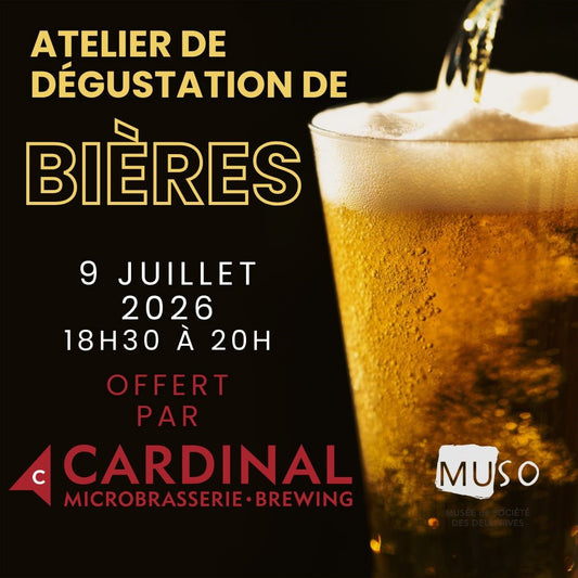 Atelier de Dégustation de Bières- 9 juillet 2026 de 18h30 à 20h