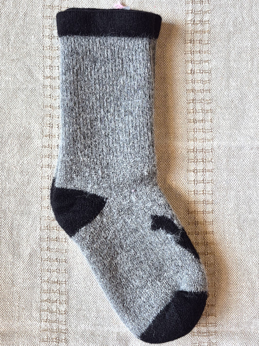 Bas Thermiques Gris & Noir en Alpaga