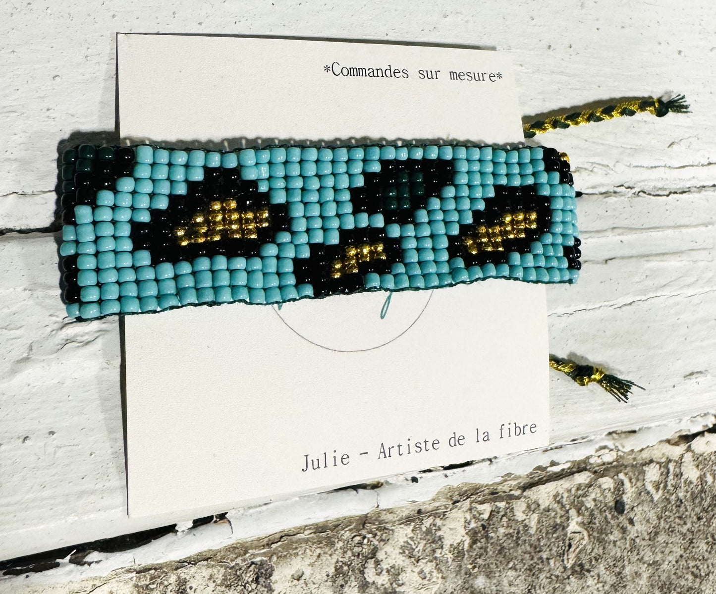 LCM Bracelet Large Tissage & Billes