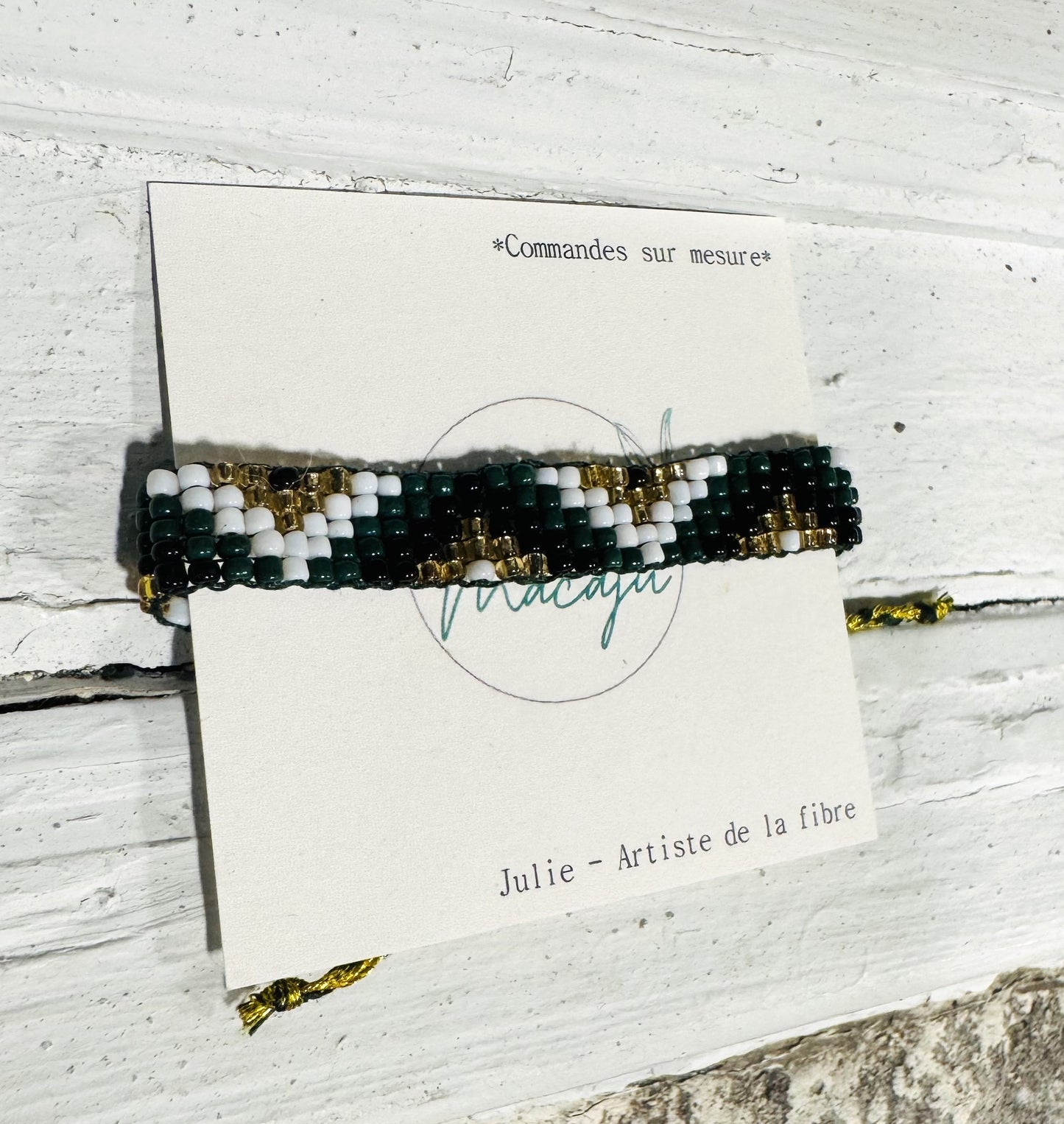 LCM Bracelet Petit Tissage & Billes