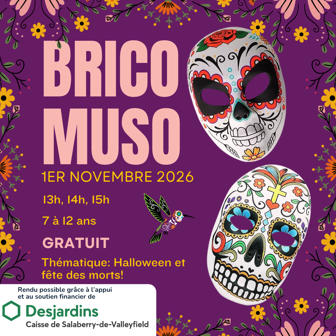 Brico-MUSO - 1er novembre 2026 - Activité gratuite