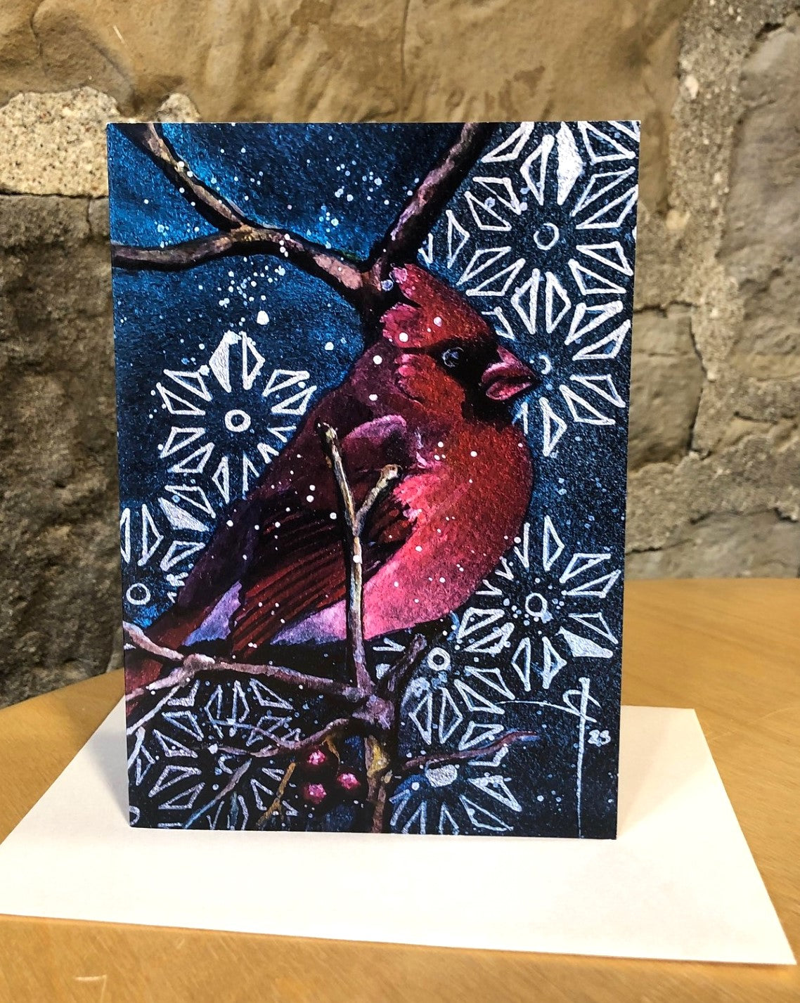 Carte de Noël Format 5 x 7 - Crystel Andrée Artiste