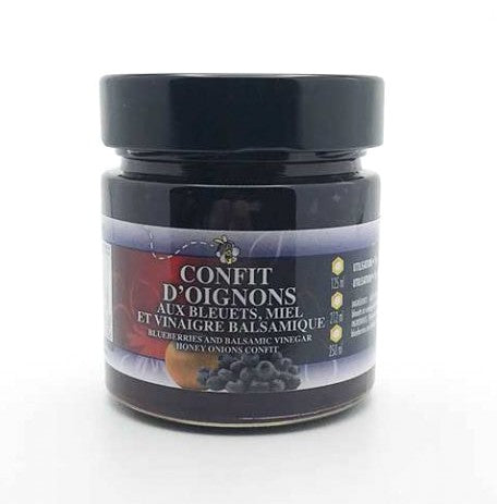 Confit d'Oignons Bleuets Miel Vinaigre Balsamique