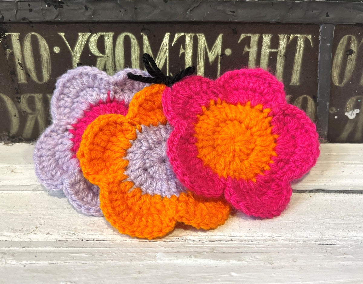 Ensemble 3 Sous-Verres en Crochet