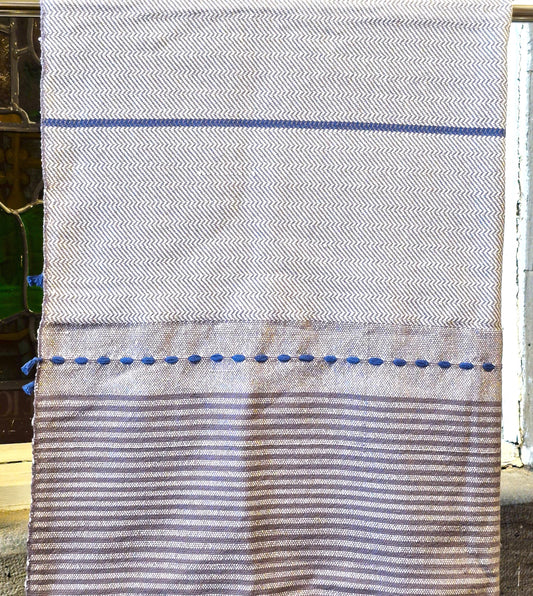 Futa Rayé Gris Taupe Bleu