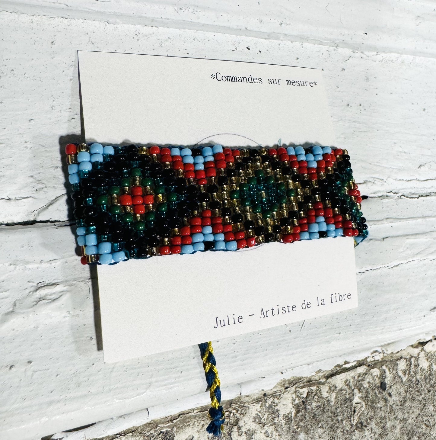 LCM Bracelet Large Tissage & Billes