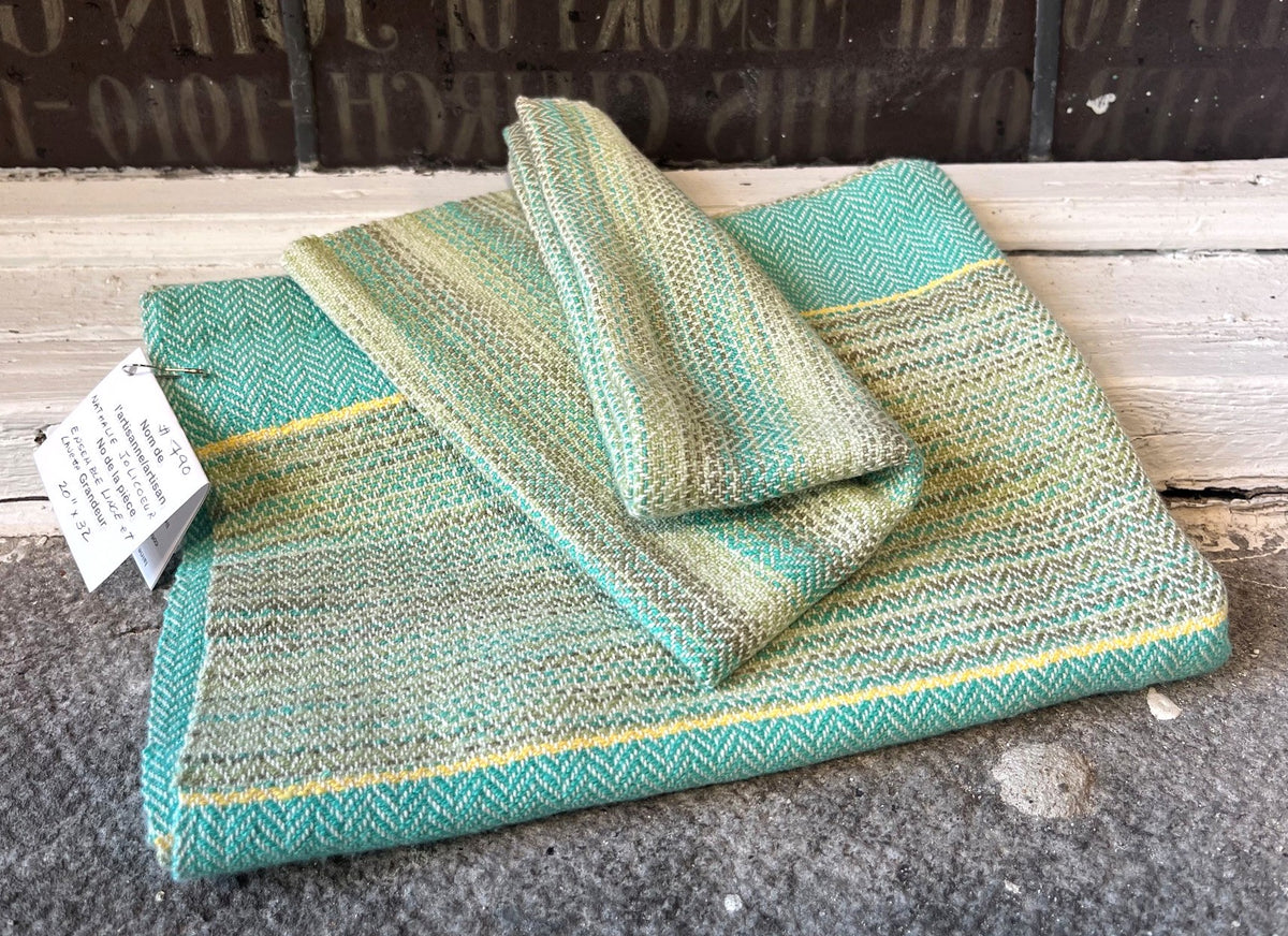 Ensemble Linge à Vaisselle & Lingette Tissé