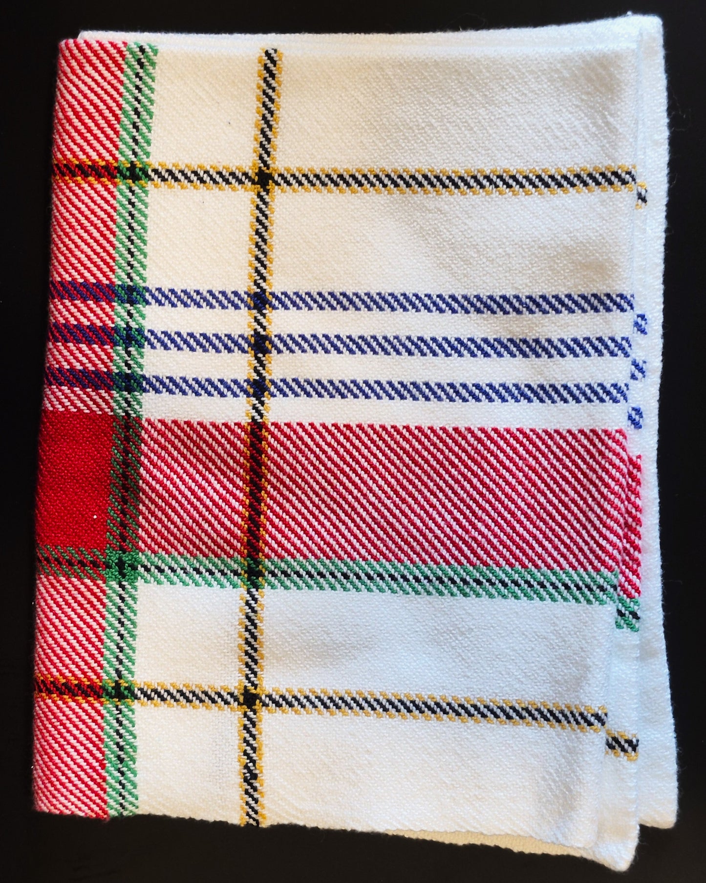 Linge Tartan Cérémonial de Salaberry-de-Valleyfield Blanc