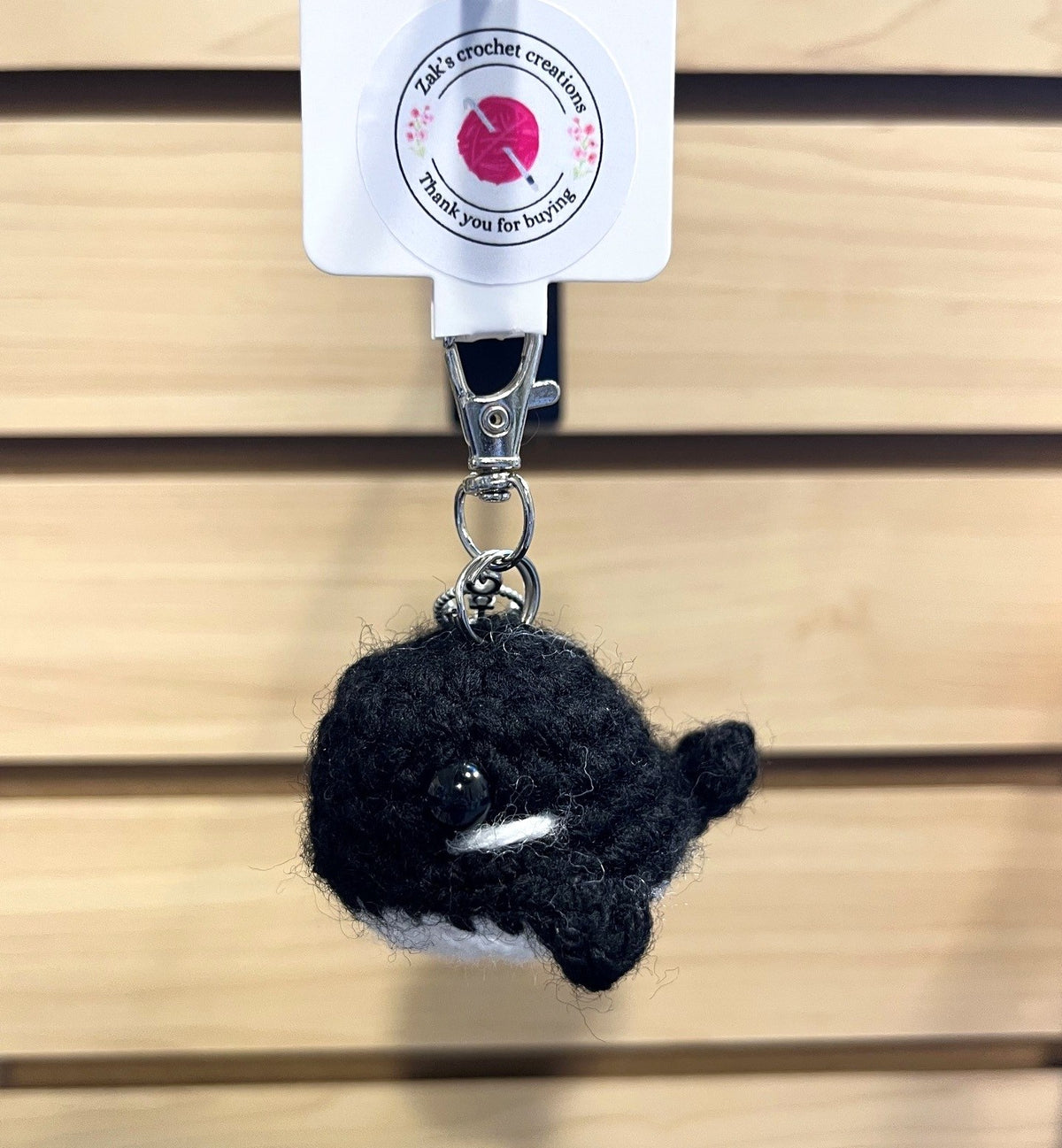 Porte-Clé Baleine en Crochet