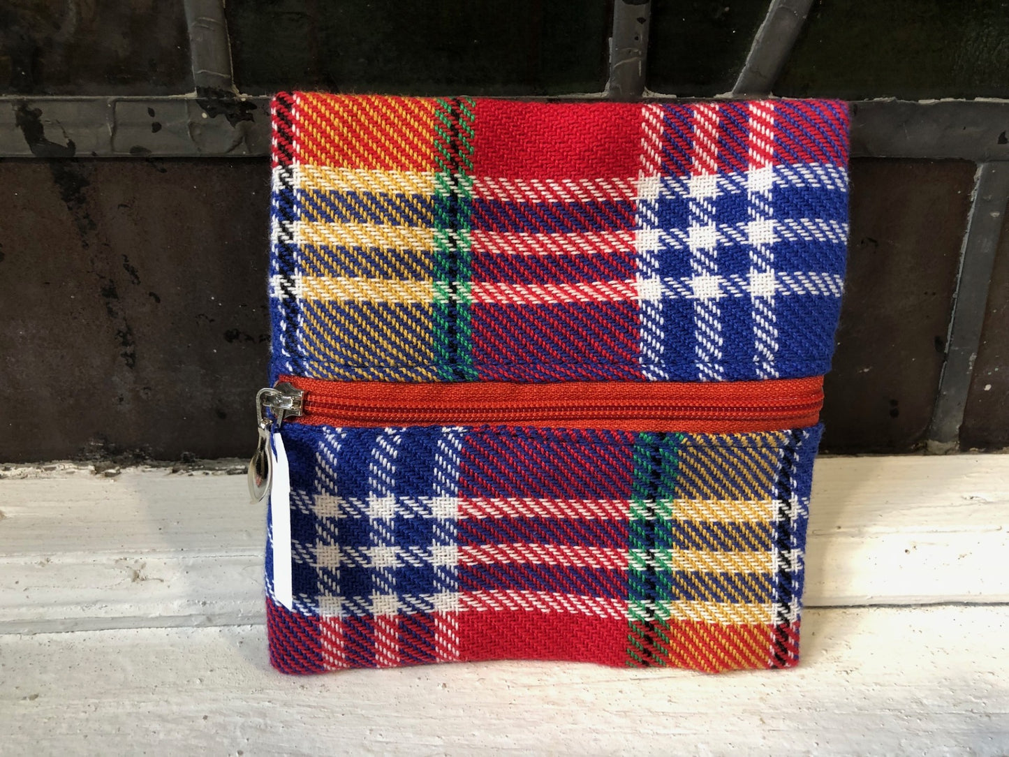 Pochette Tissée Tartan - Petite